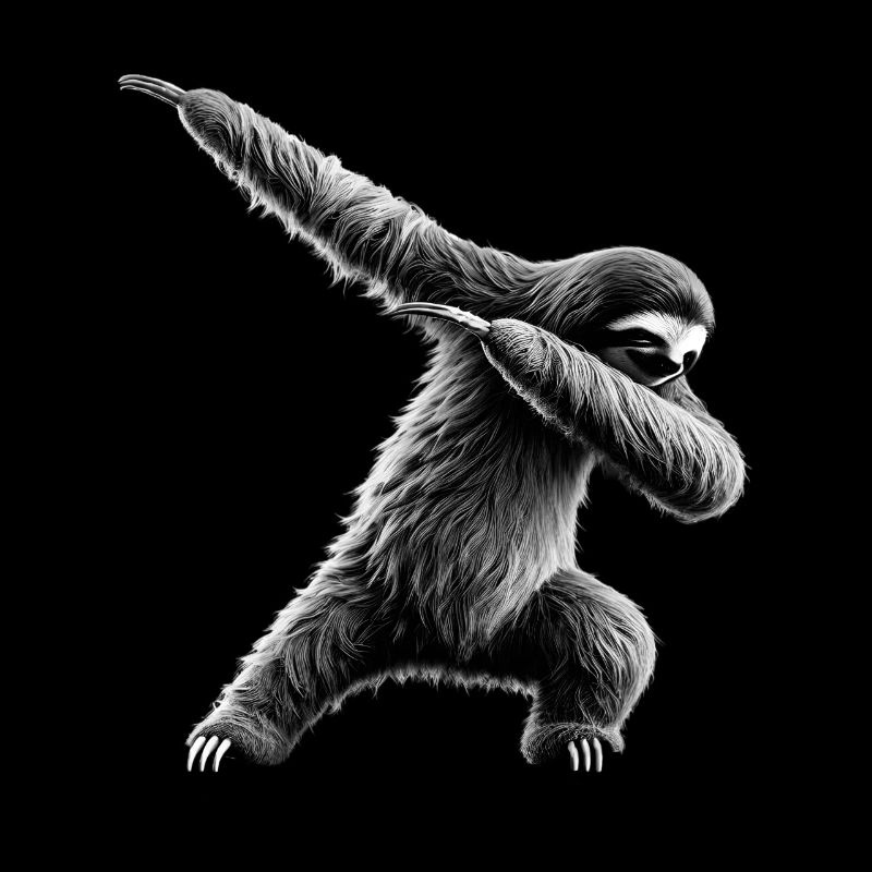 Funny Dabbing Sloth Dance Animal Lover Dab