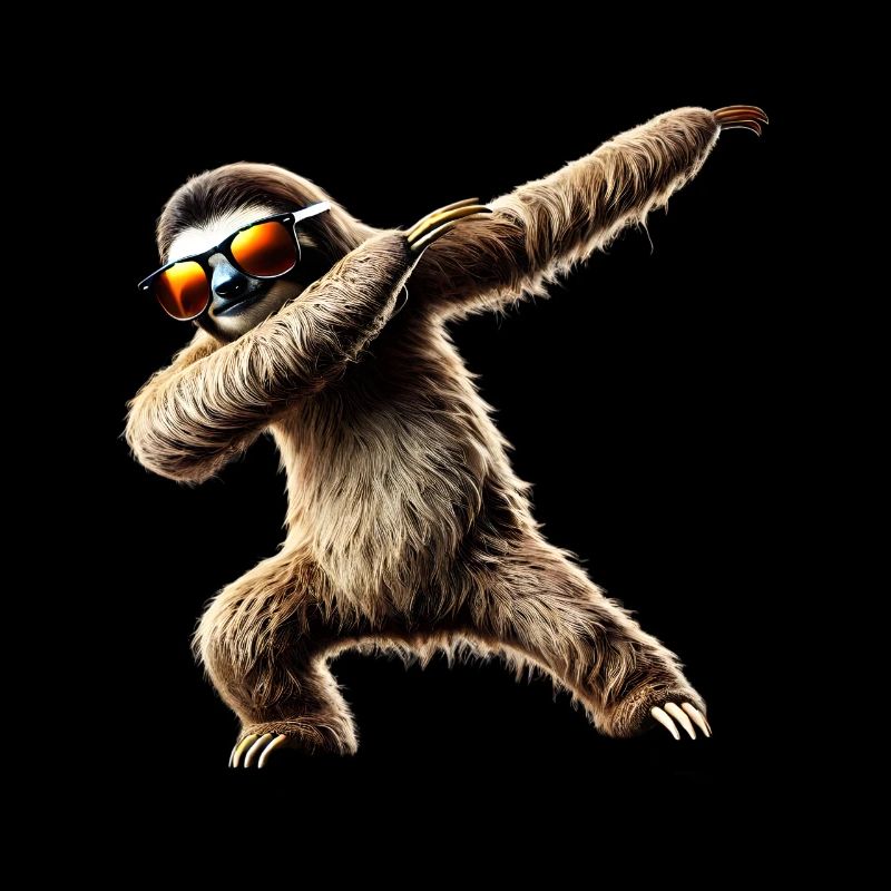 Funny Dabbing Sloth Dance Animal Lover Dab