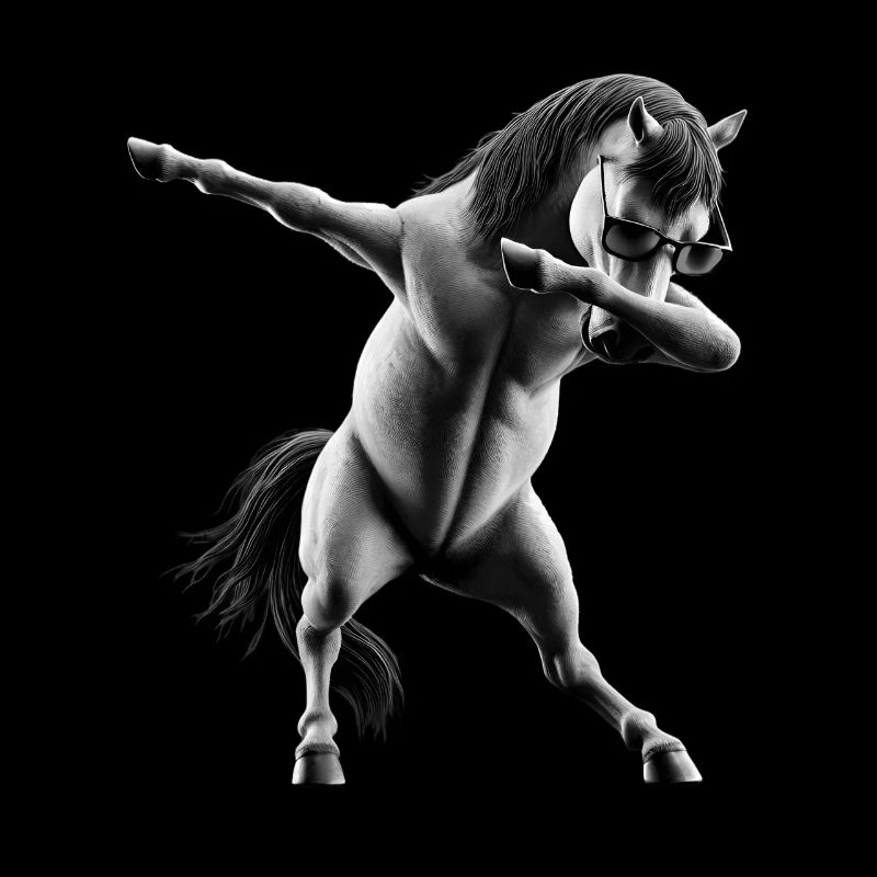 Drôle Dabbing Cheval Dancing Amoureux des animaux Dab