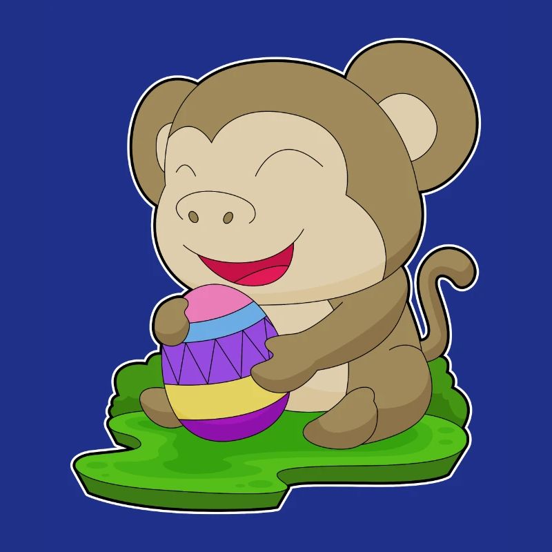 Oeuf de Pâques Monkey Easter