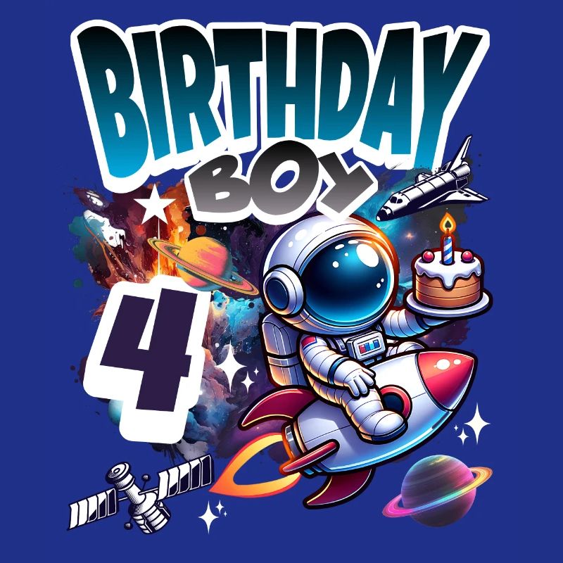 Astronaute 4e anniversaire Espace