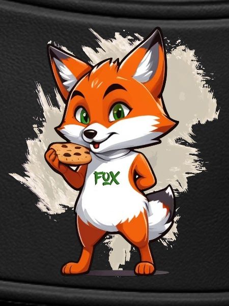 Fox with biscuits