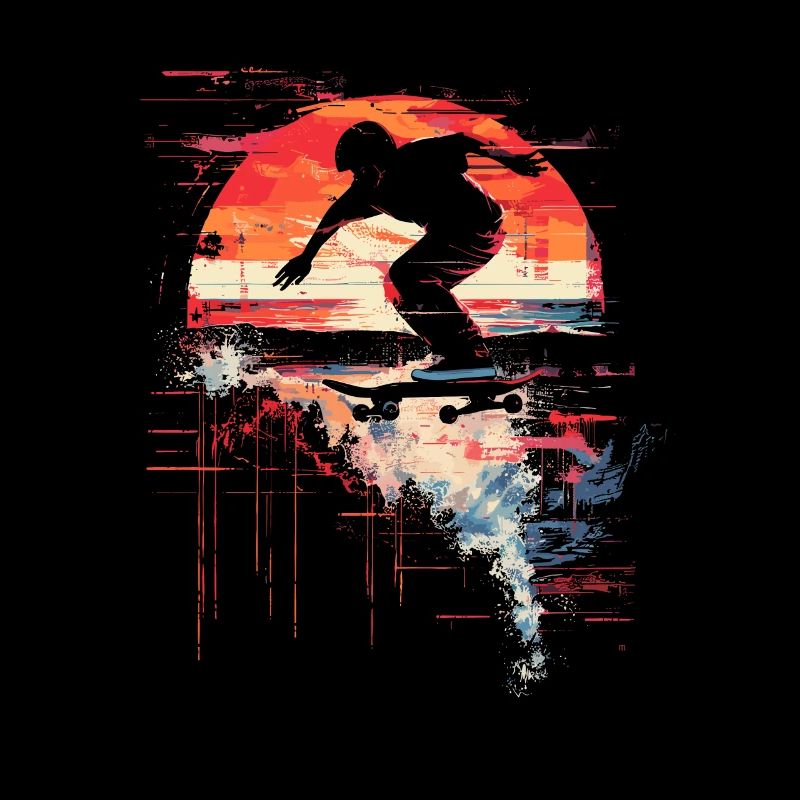 Skateboarder Steamwave
