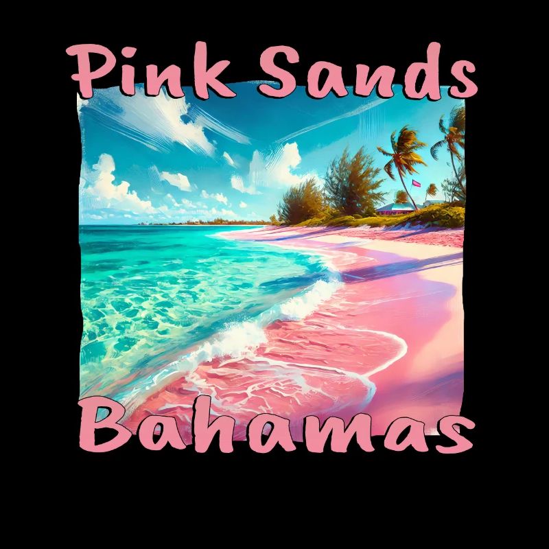 Plage de sable rose Bahamas Coucher de soleil tropical