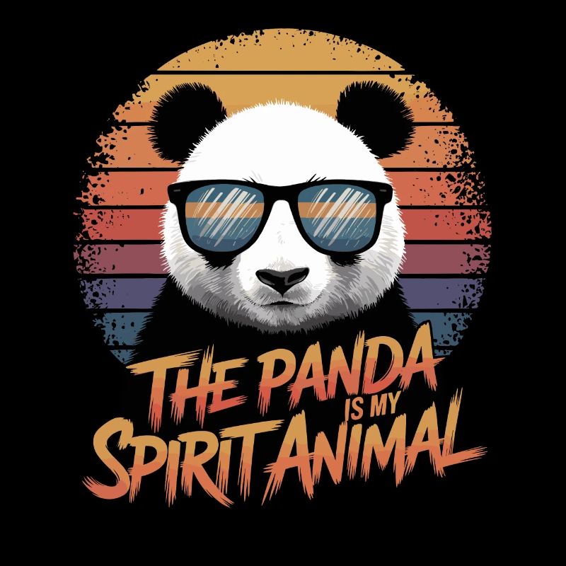 Der Panda Ist Mein Seelentier Retro
