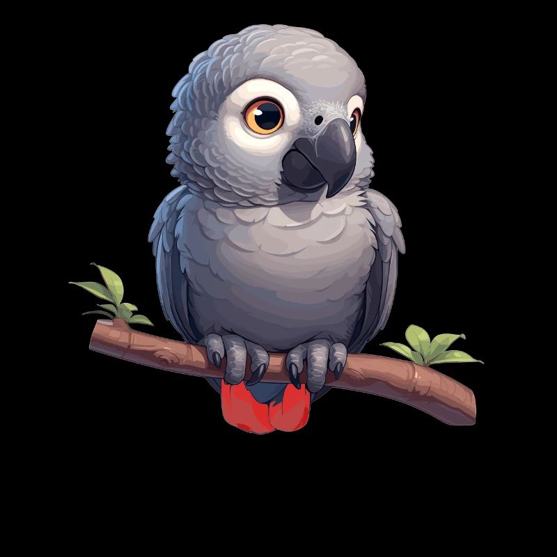 Gray Parrot Graupapageis Graupapagei