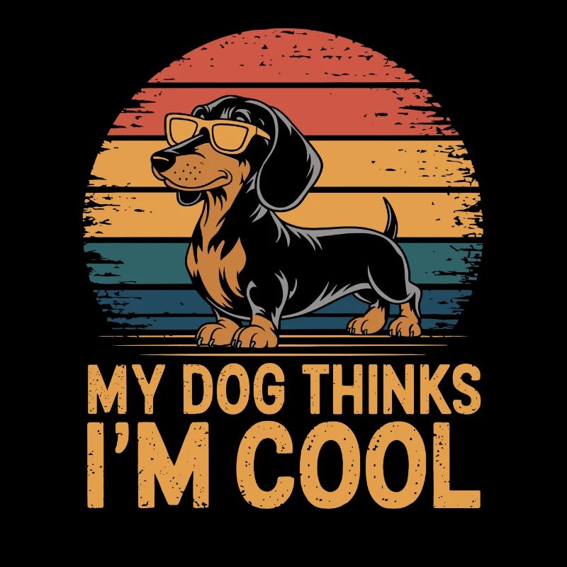 Dackel Mein Hund Denkt Das Ich Cool Bin