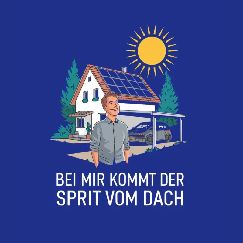 Strom vom Dach Solaranlage Solarenergie E-Auto