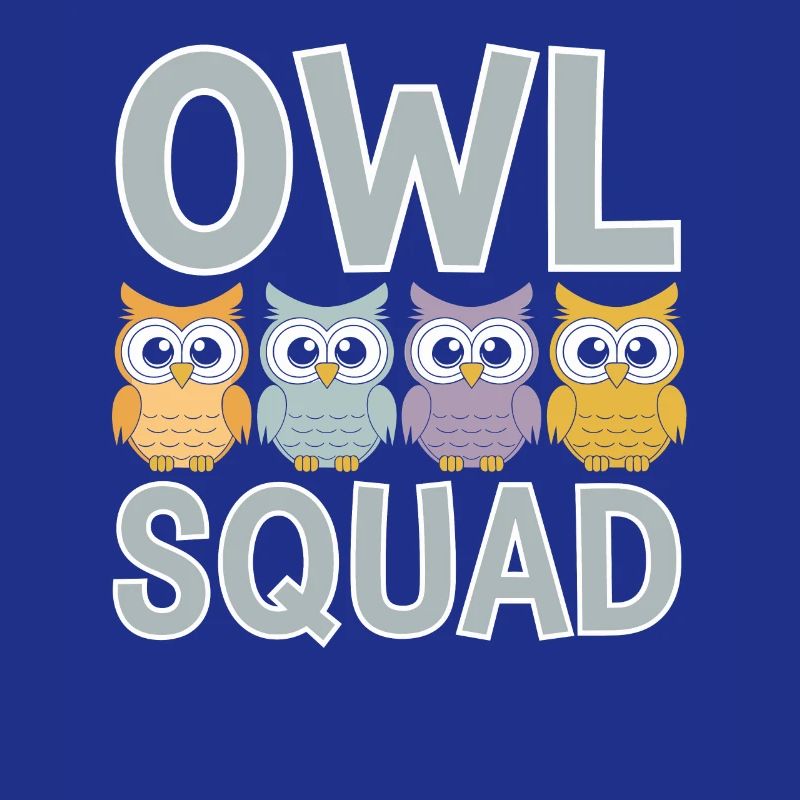 Eule Gruppen Design Eule Squad