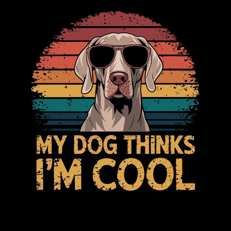 Weimaraner My dog thinks I'm cool