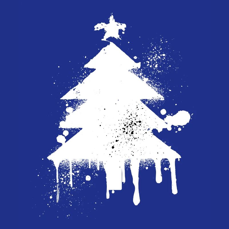 Weihnachtsbaum Spritzeneffekt