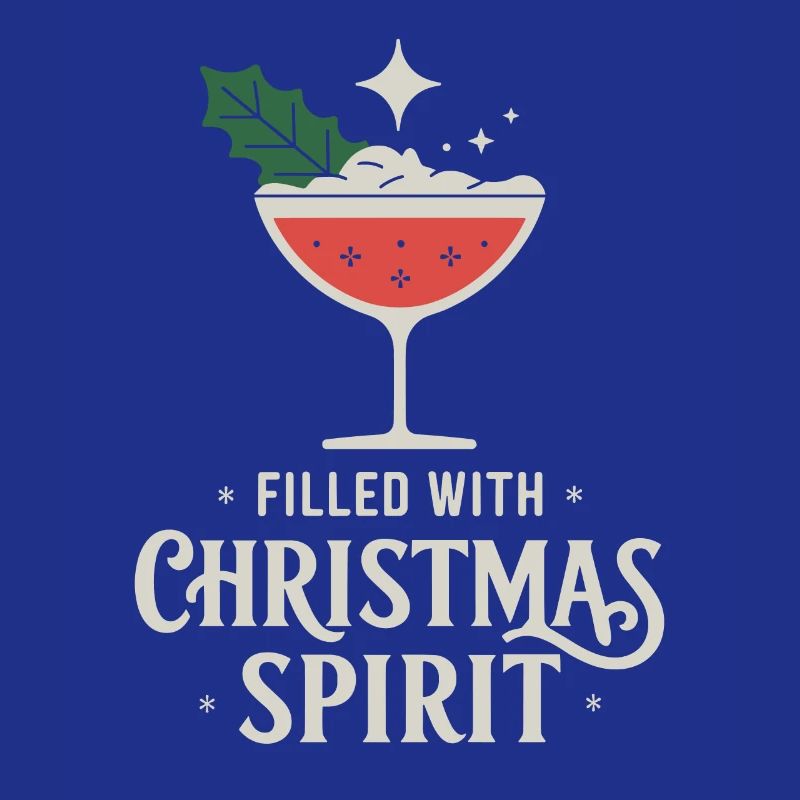 Rempli d’art de cocktail d’ de Noël