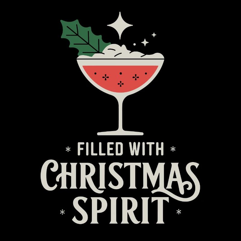 Rempli d’art de cocktail d’ de Noël