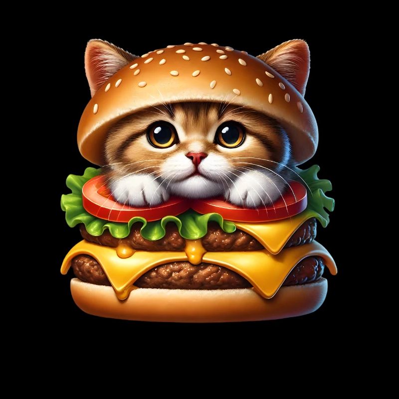 Chat Restauration rapide Burger Chats Hamburger Amoureux des chats