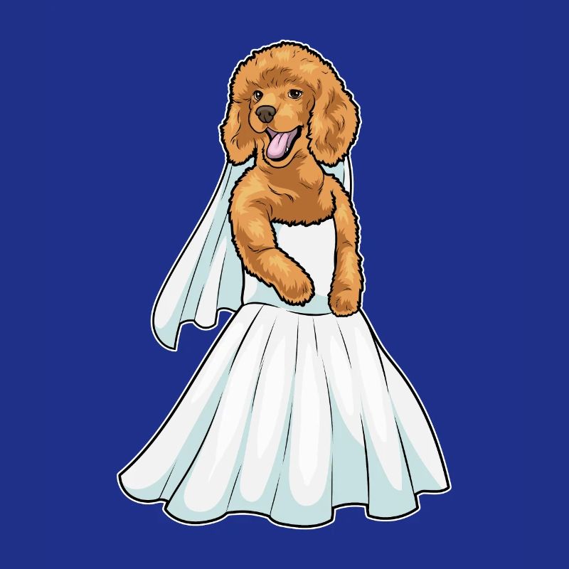 Robe de mariée caniche