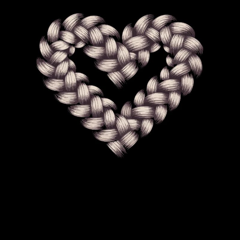 Cable Knit Heart Cable Knit Frame