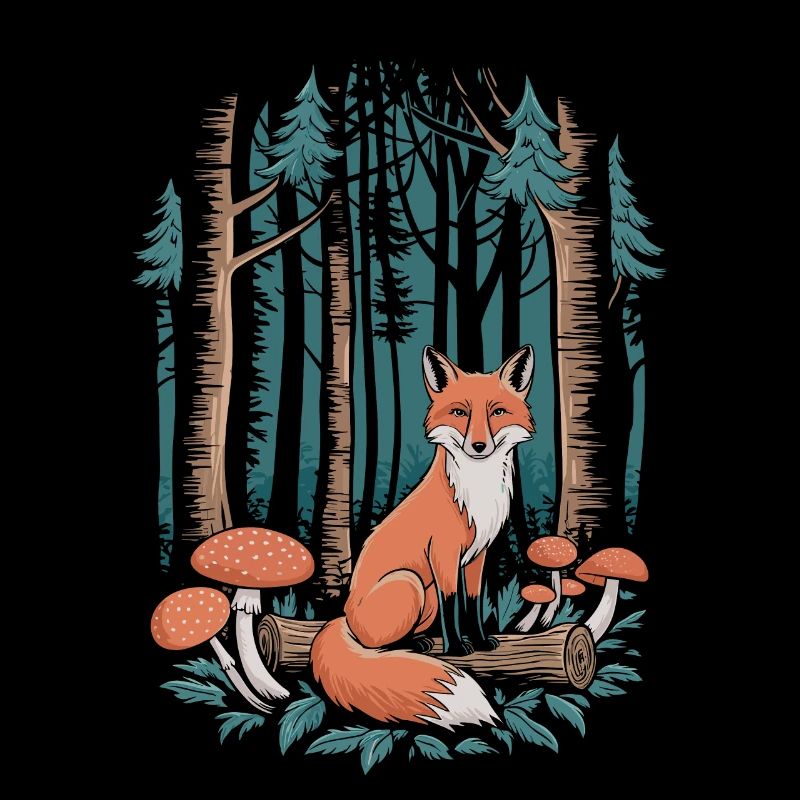 Fuchs Im Wald Cottagecore Szene