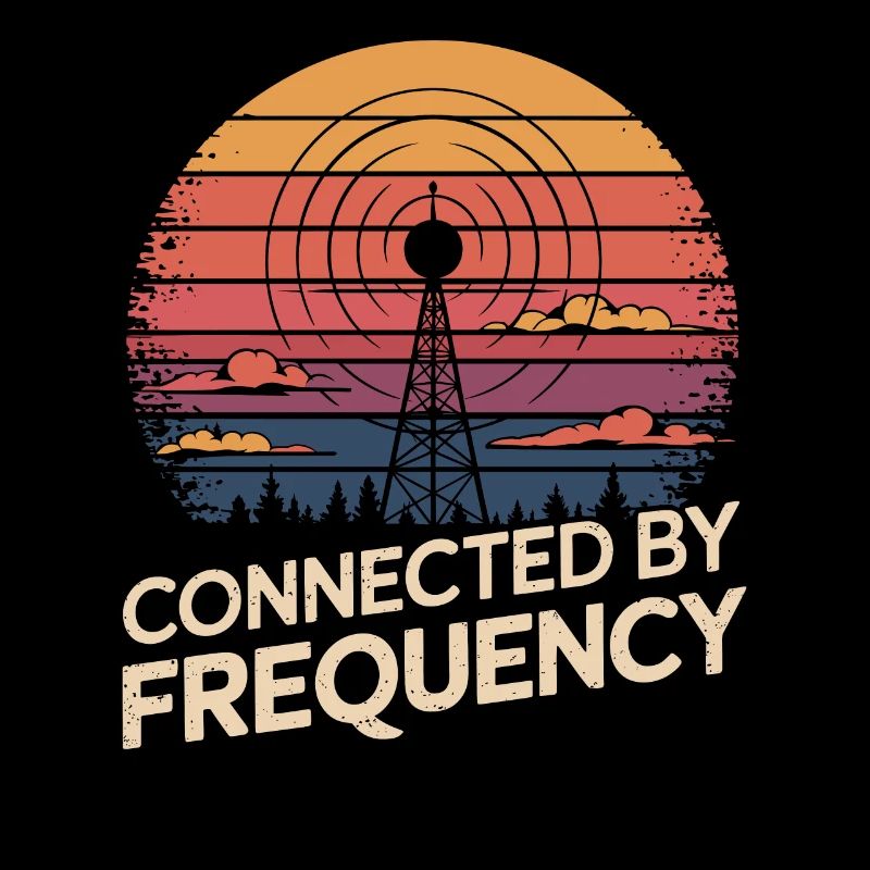 Amateur radio operator connected by frequency
