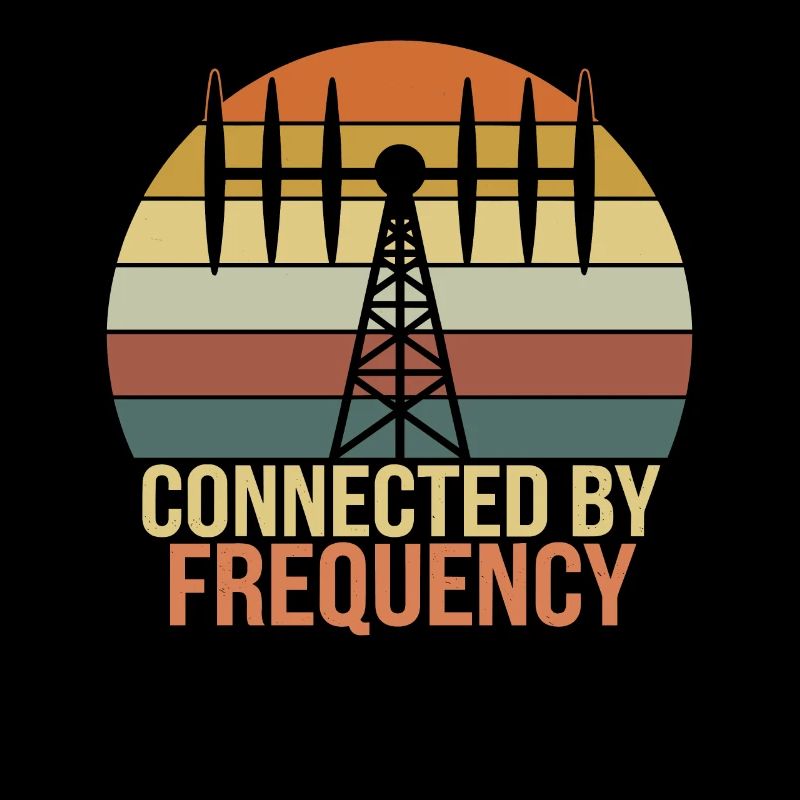 Amateur radio operator connected by frequency