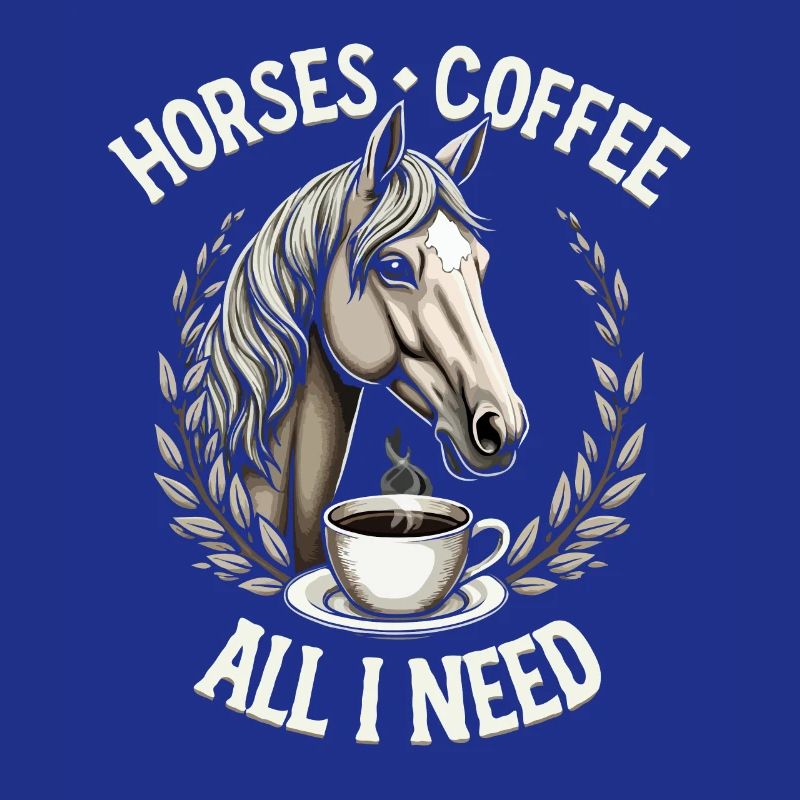 Lustiges Pferd Kunst Pferdebesitzer Pferde Kaffee