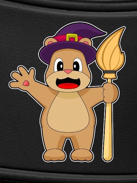 Bear Witch Broom