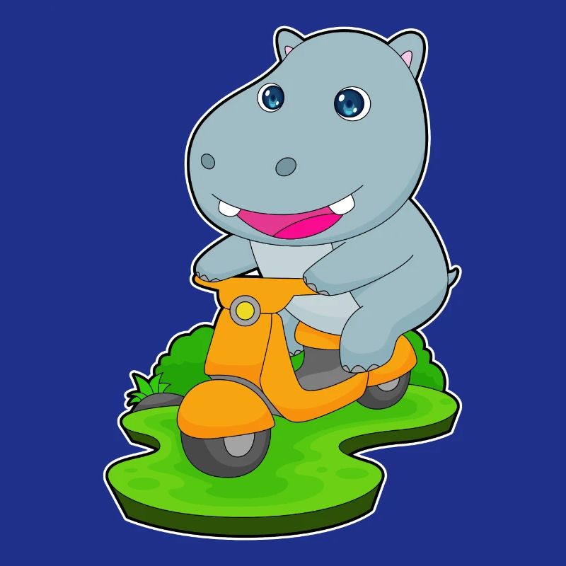 Nilpferd Motorroller