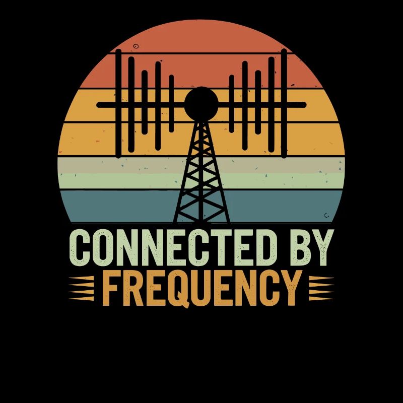 Amateur radio operator connected by frequency