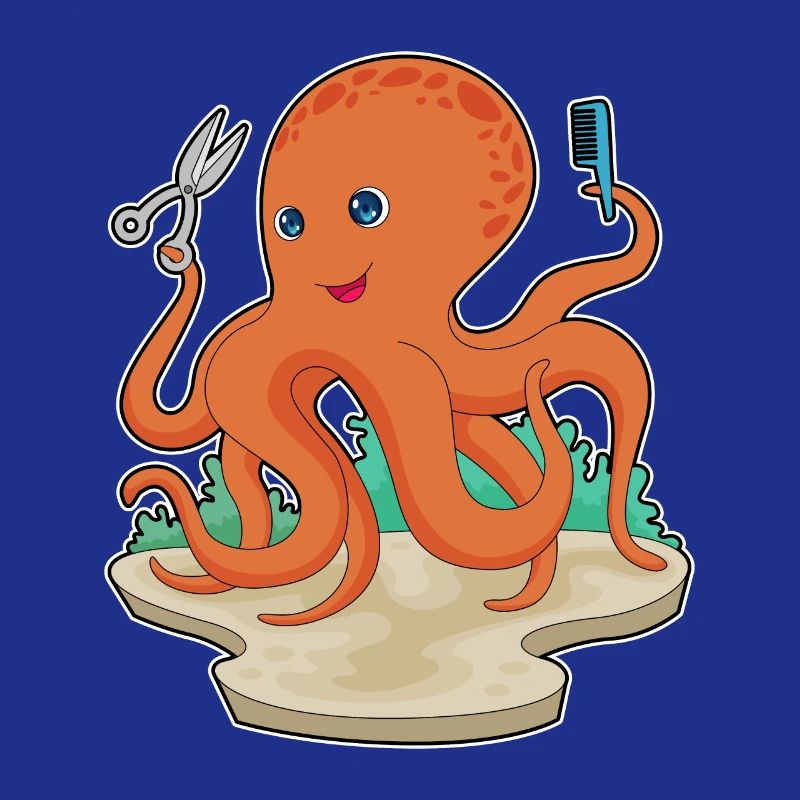Octopus Coiffeur Ciseaux