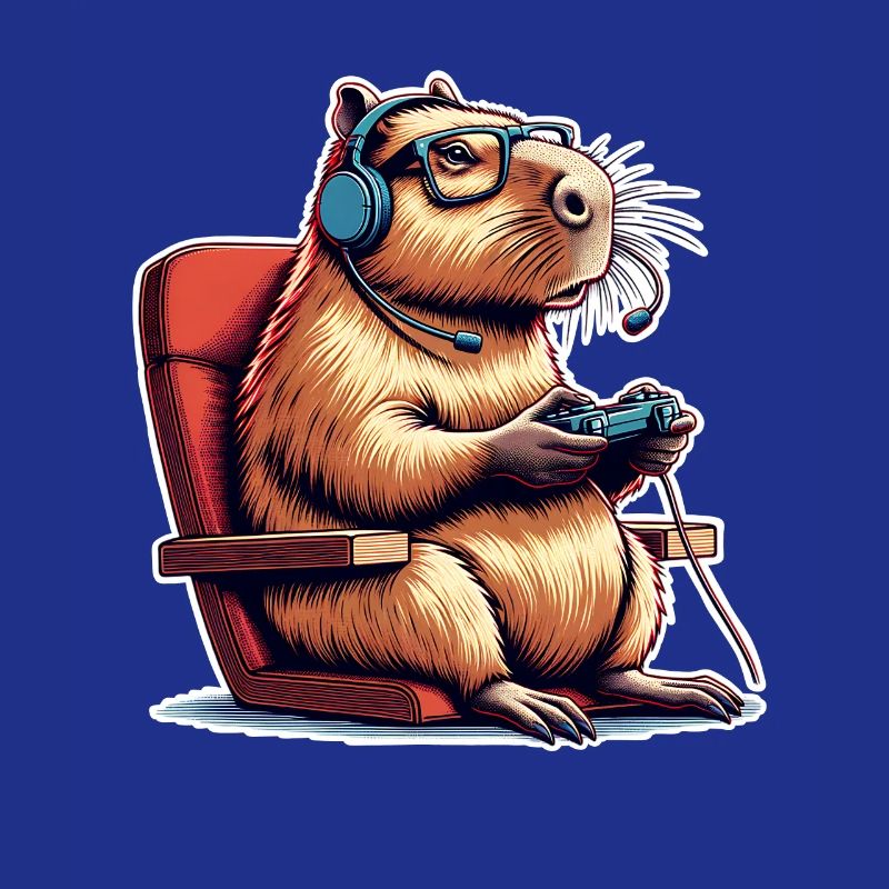 Capybara Nerd du jeu