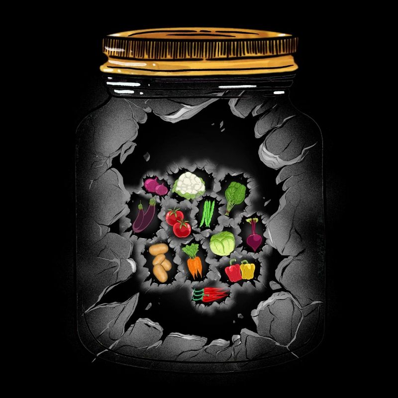 Vegetable Kitchen Cook Cooks Mason Jar Cook