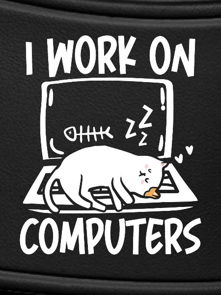 I work on computers