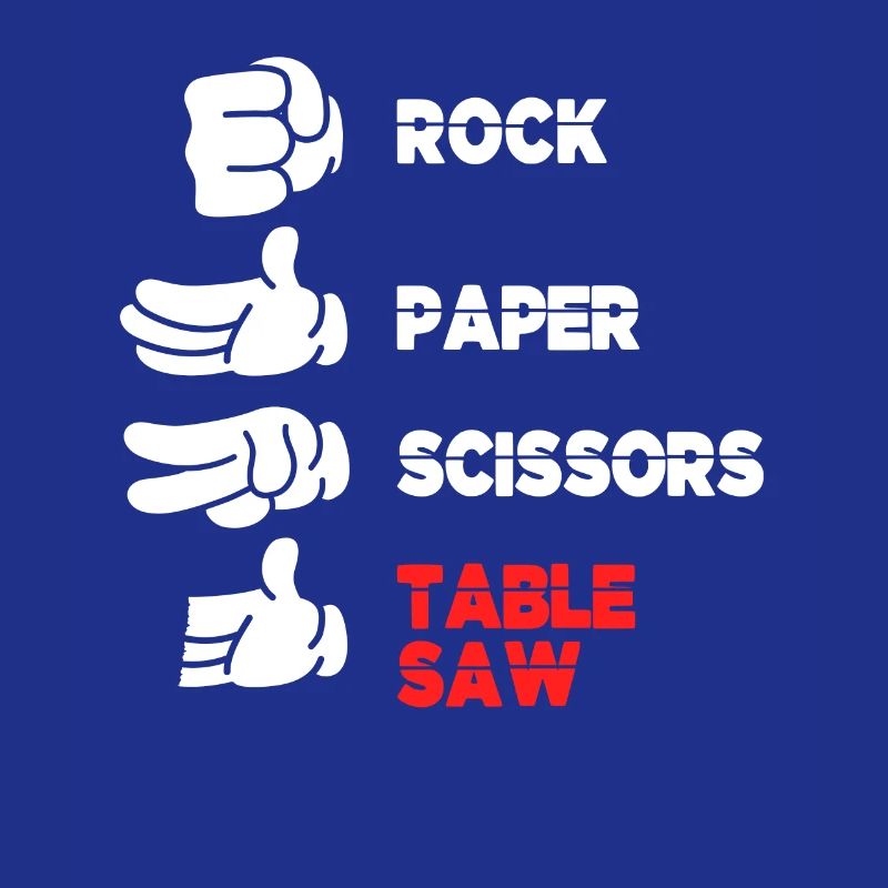 Roche Papier Ciseaux Table Saw Drôle Jeu de Main