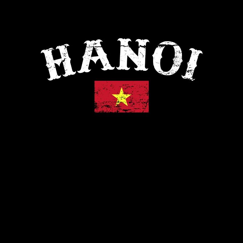 Hanoi Vietnam Vintage Vietnamese Flag