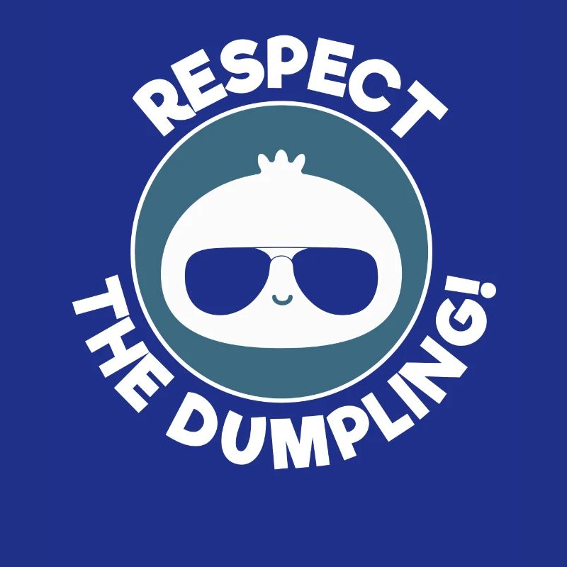 Respect The Dumpling Cool Dumpling Illustration