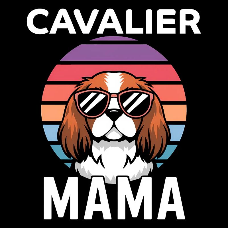 Cavalier King Charles Spaniel Disant Maman Cadeau
