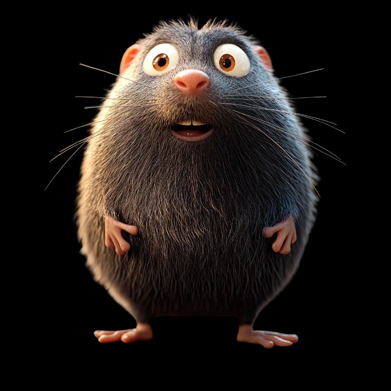 Mole with Sunglasses Love Cute Moles