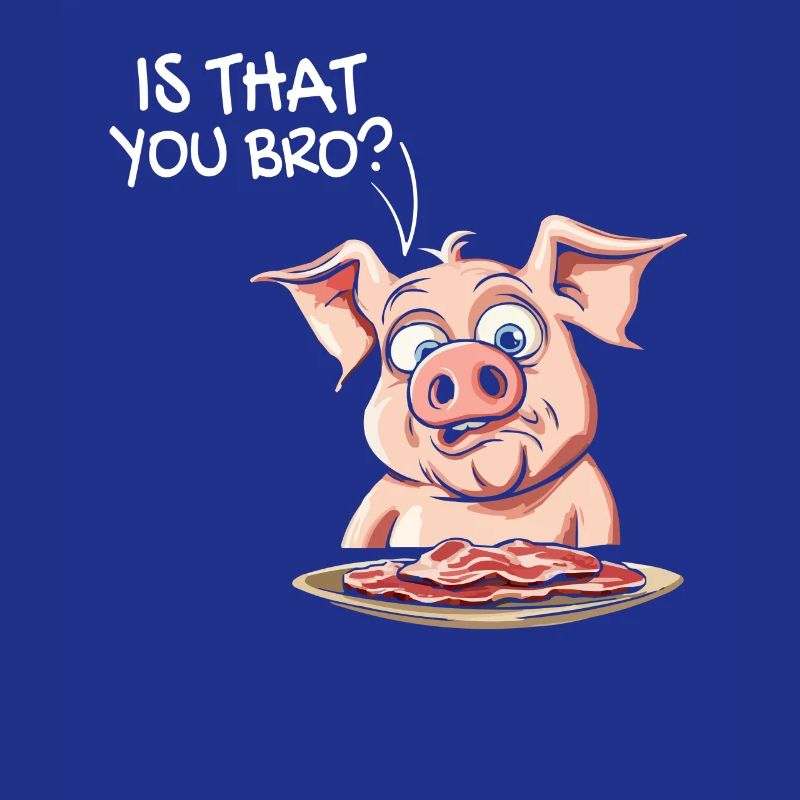 C'est ton frère ? Cochon avec humour de bacon