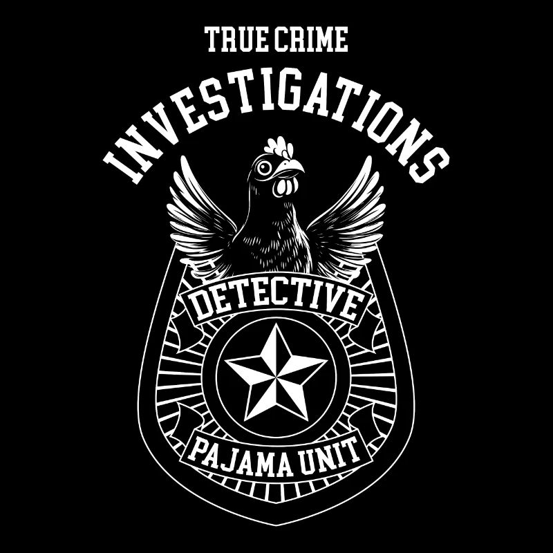 True Crime Detective Brand Chicken Gift Funny