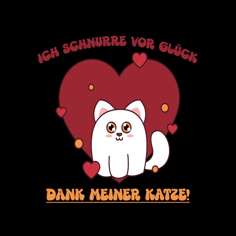 Chat de cœur avec de la gratitude pour vous