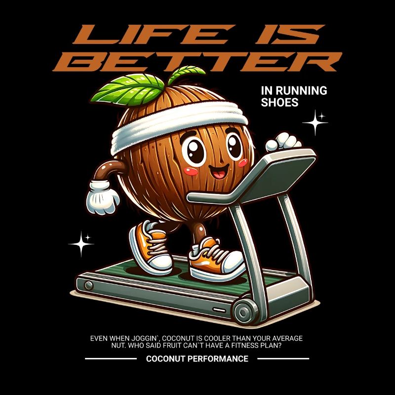 La vie est meilleure dans Chaussures de course Noix de