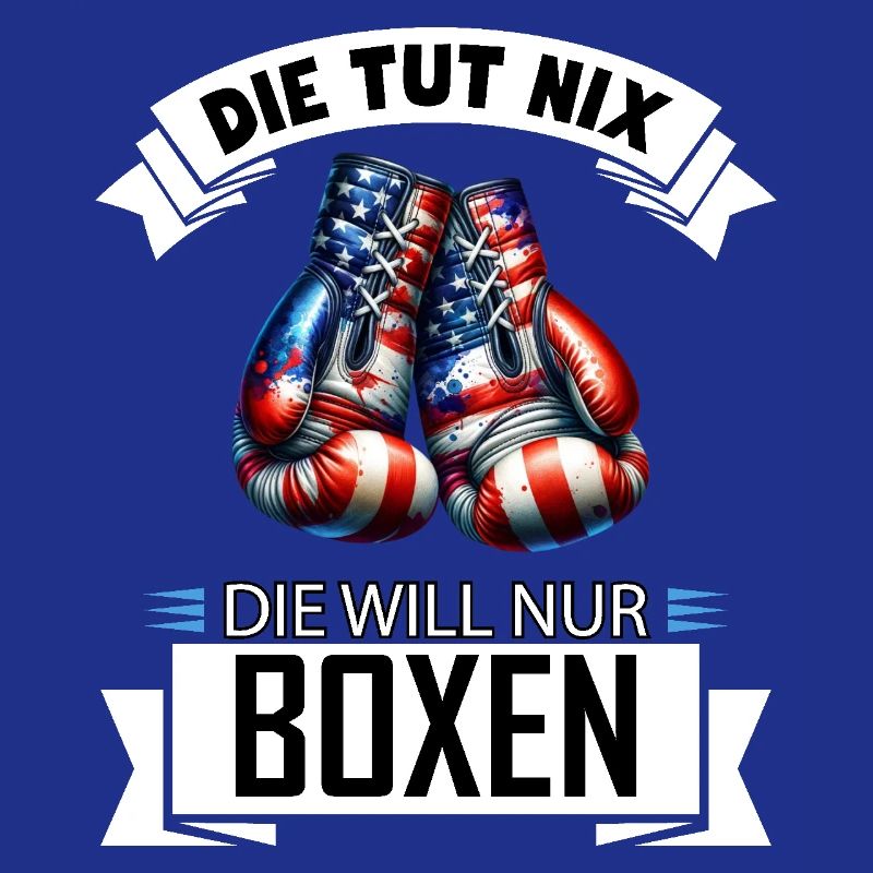 She doesn't do anything, he just wants boxing, funny gift