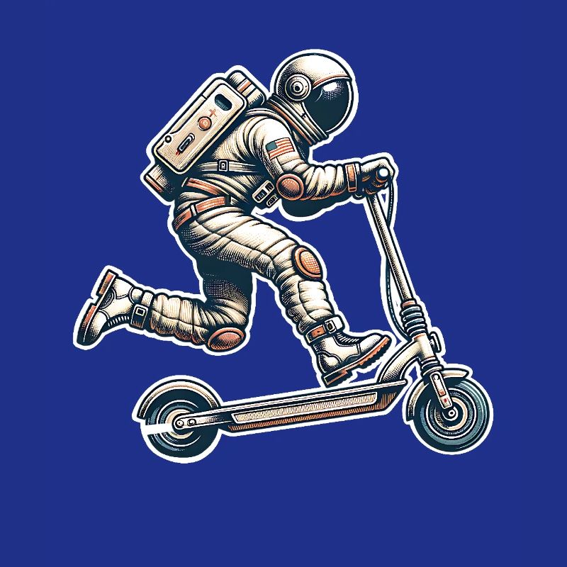 E-Scooter E-Roller Astronaut Scooter