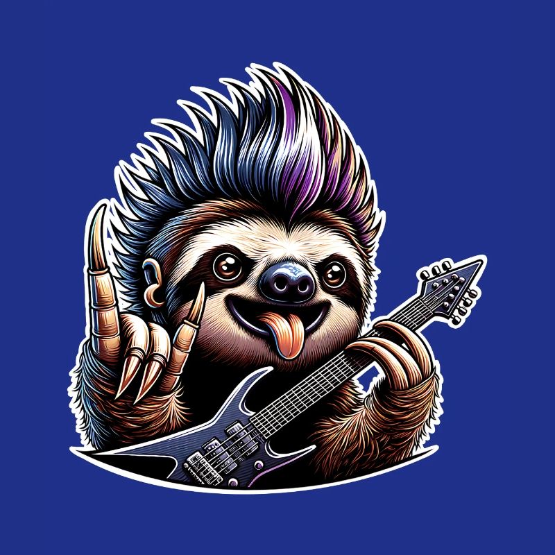 Sloth Rock and Roll Guitarist