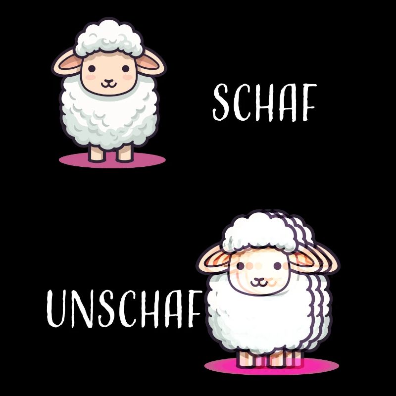 Schaf Unschaf lustiges cooles Geschenk