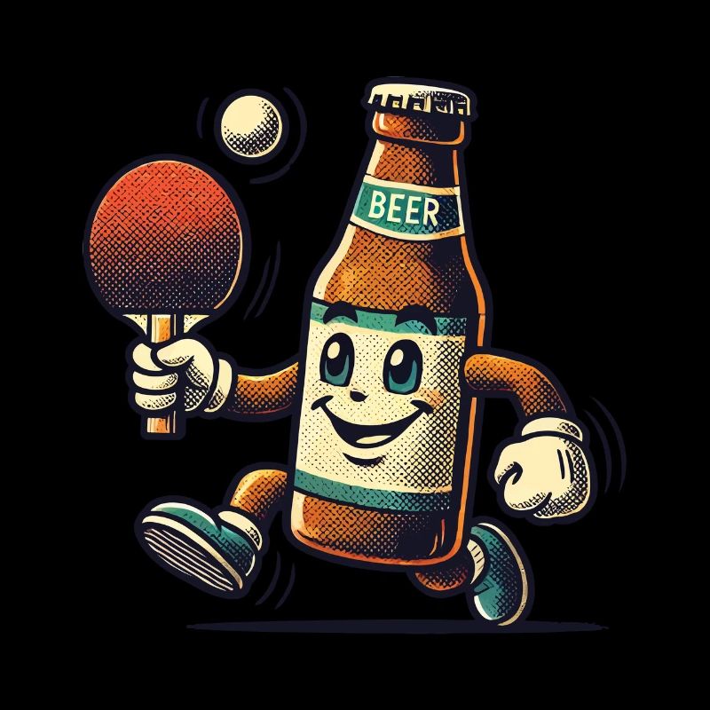bouteille de bière tennis de table fun fun
