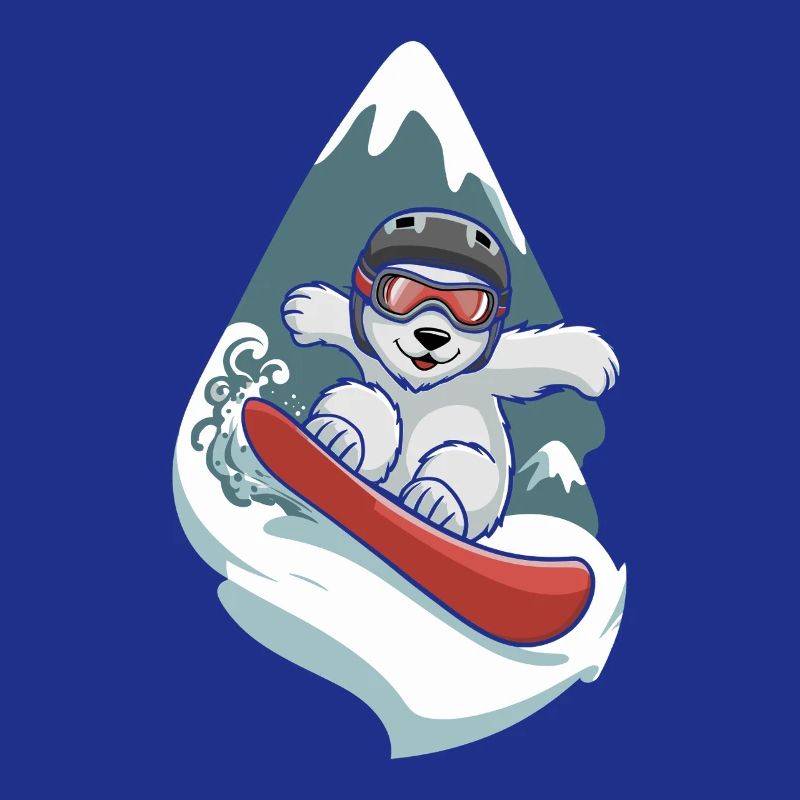 Snow Bear on Snowboard Adventure