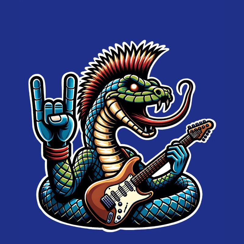 Snake Guitariste de rock and roll