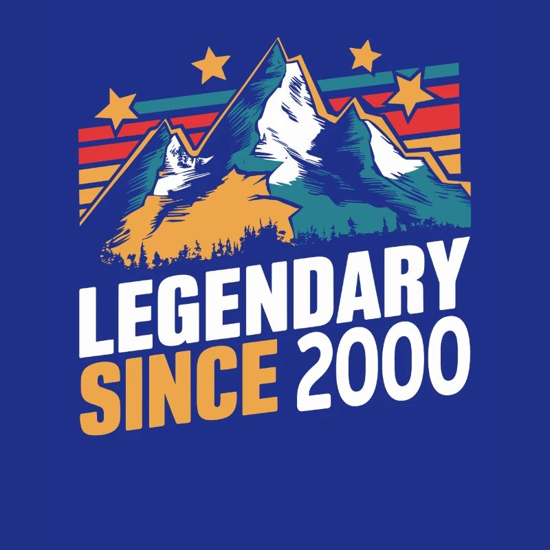 Legendary Since 2000 Vintage Mountain Retro Mountains