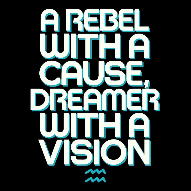 Signe du zodiaque Verseau Rebelle avec vision
