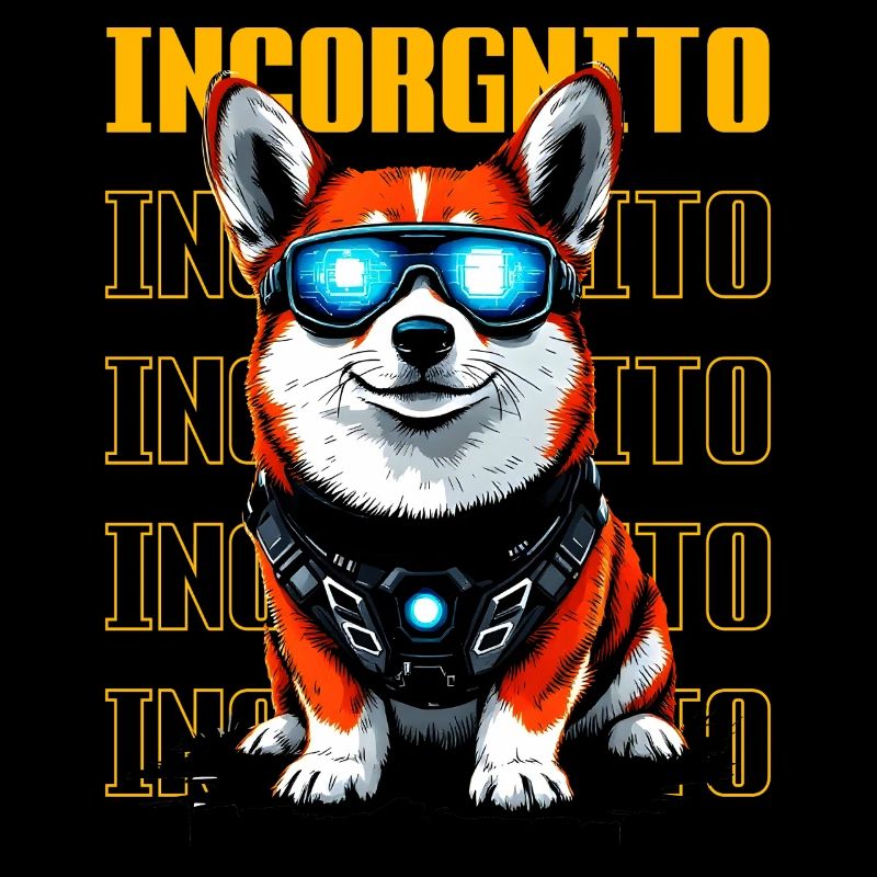 Incorgnito – Jeu de mots amusant sur le corgi